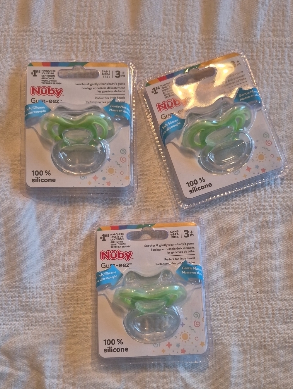 Nuby Gum-eez x 3 unopened packages